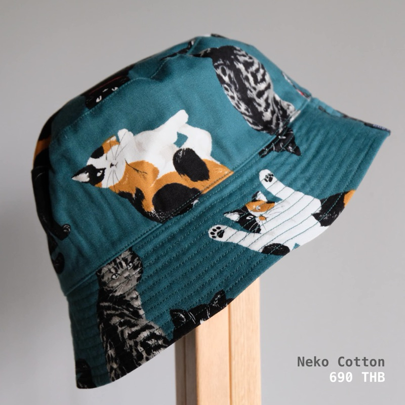 หมวกลาย Neko Cat cotton