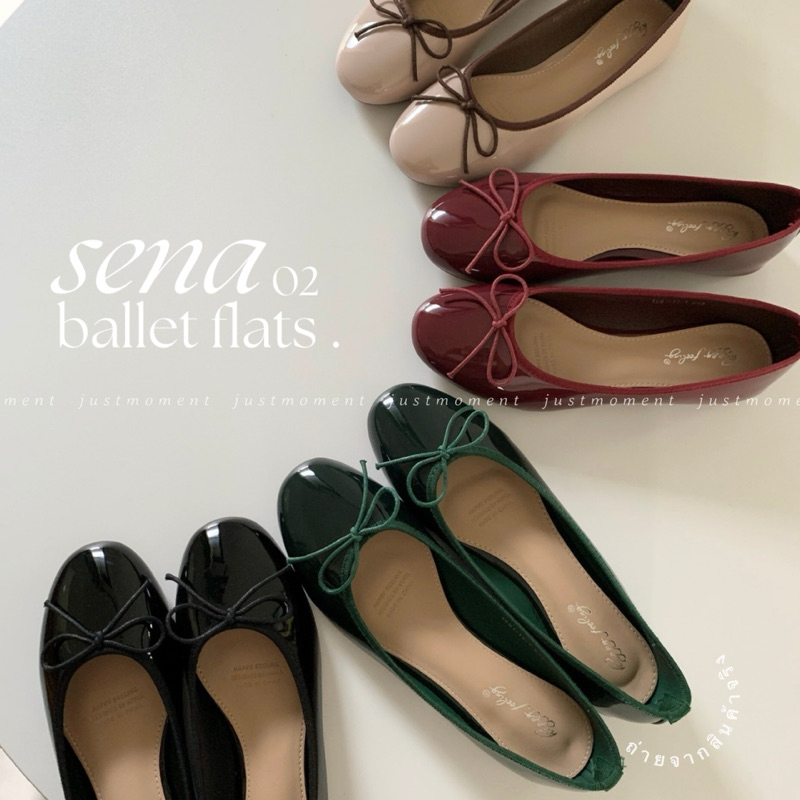 (ร้านไทย—มีพร้อมส่ง / pre-order) รองเท้าทรงบัลเล่ต์ sena ballet flats 02 (𝘷𝘦𝘳. 𝘨𝘭𝘰𝘴𝘴𝘺) | justmoment