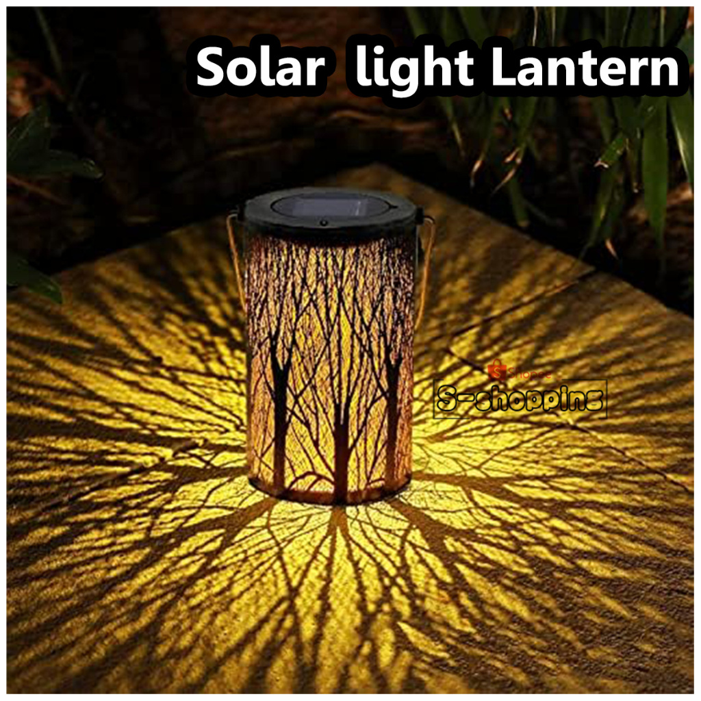 CO-014 ไฟเหลือง Solar light 1LED โคมไฟโซล่าเซลล์ แขวนหน้าบ้าน เพิ่มความสวยงาม