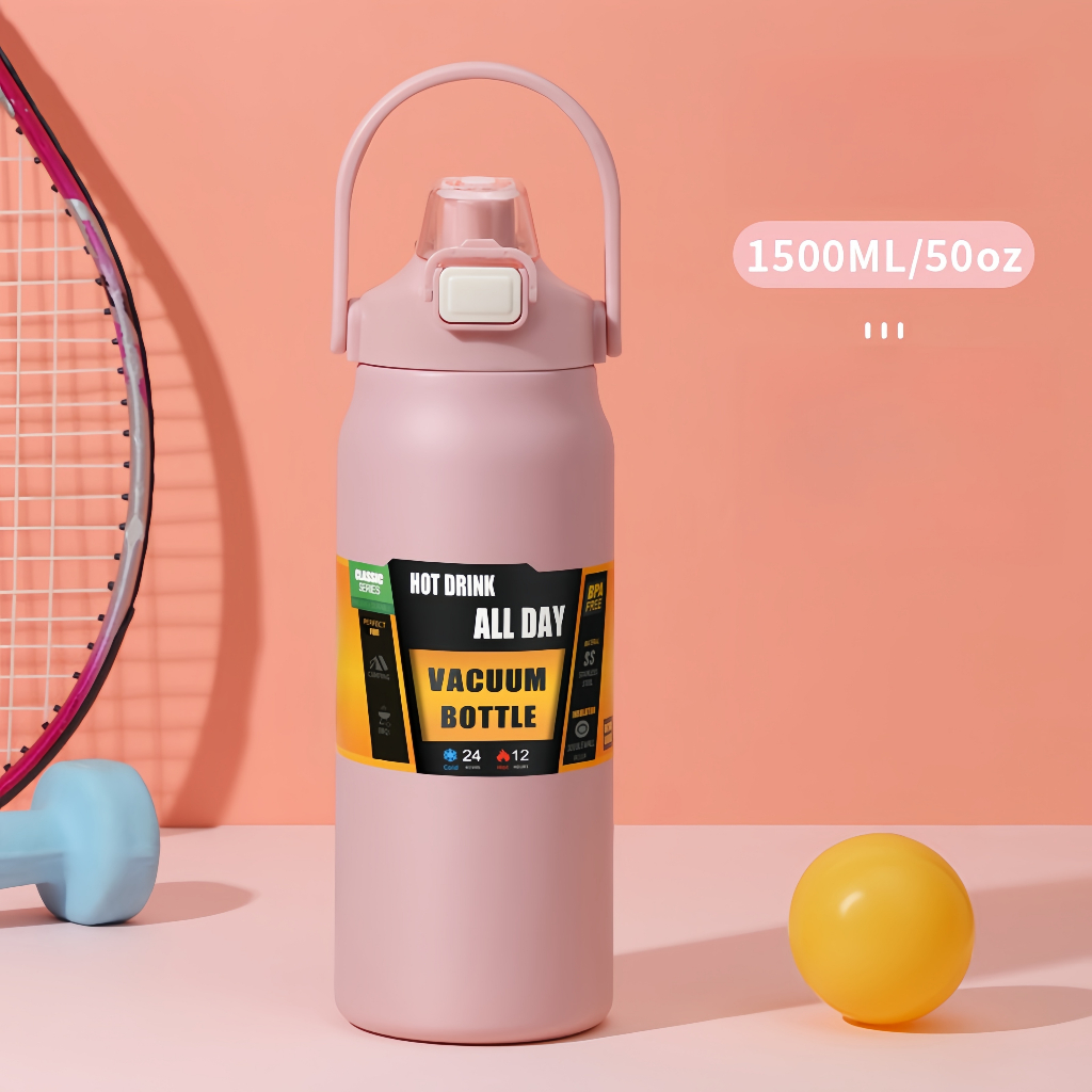 Miss Chayen กระติกน้ำ ขวดนำ้1.5L/1.4Lแท้งค์สแตนเลส304 กระติกน้ำเก็บความร้อน
