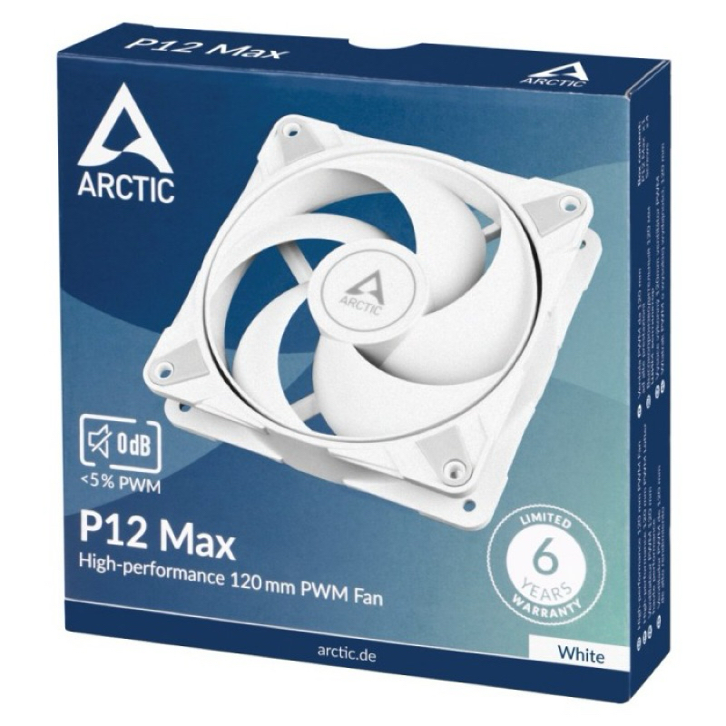 พัดลม ARCTIC P12 Max (3300 rpm) สีขาว มือสองประกันเต็ม6ปี