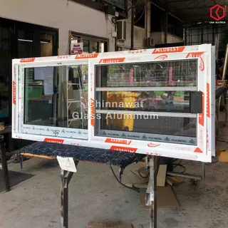 🏡 120x50หน้าต่างบานเลื่อนอลูมิเนียม🏡แบ่ง2ช่อง 🏡พร้อมส่ง🚚ค่าส่งถูก🏡,คุ้มค่าคุ้มราคา🏡
