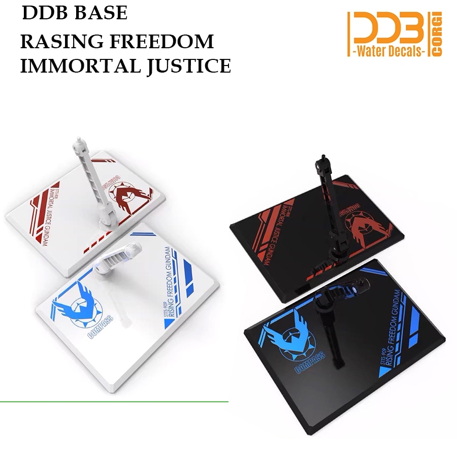 [DDB CORGI] ACTION BASE 1/144 RISING FREEDOM / IMMOTRAL JUSTICE MODEL KITS GUNPLA COMPASS BRONZE