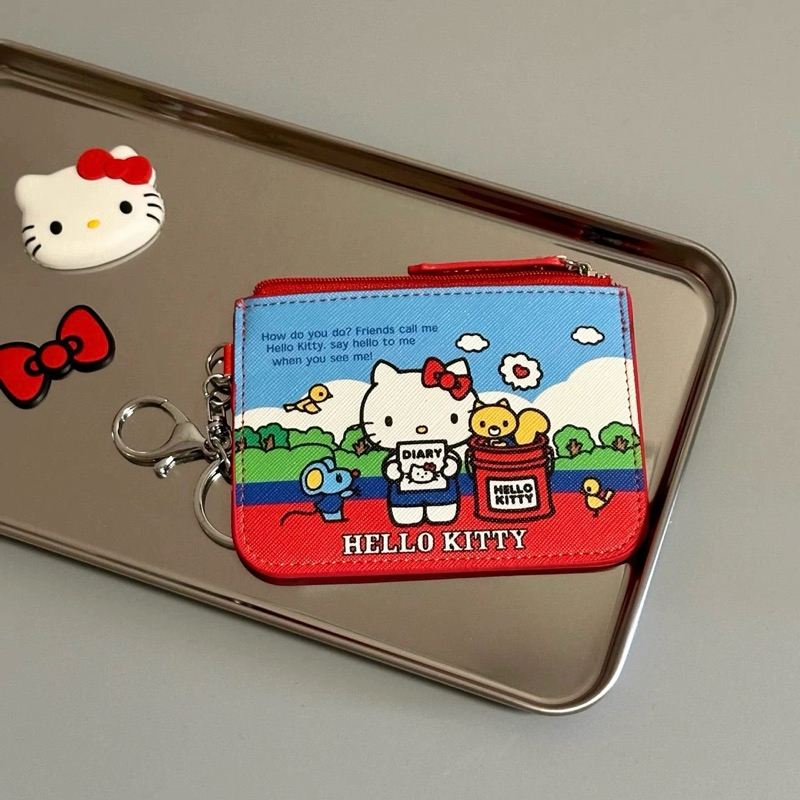 ❤️ กระเป๋าใส่บัตร Hello Kitty คิตตี้ น่ารัก ที่ใส่บัตร พวงกุญแจ กระเป๋าตังค์ พวงกุญแจห้อยกระเป๋า 04036