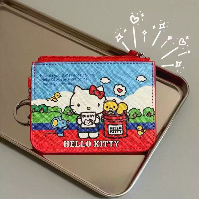 ❤️ กระเป๋าใส่บัตร Hello Kitty คิตตี้ น่ารัก ที่ใส่บัตร พวงกุญแจ กระเป๋าตังค์ พวงกุญแจห้อยกระเป๋า 04036