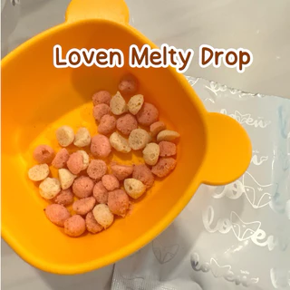 🦊Loven ขนมเด็ก 8 เดือน+ คุกกี้ รสวนิลา รสช็อกโกแลต Melty Drop ผลไม้อบกรอบ ใยอาหารสูง TOP 8 FREE