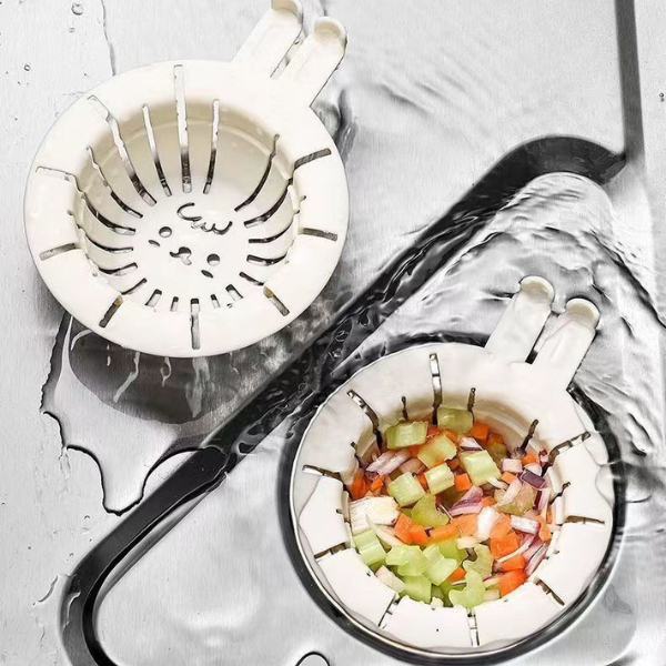 ID888 ที่กรองเศษอาหาร  พร้อมที่จับ สําหรับอ่างล้างจาน (คละสี