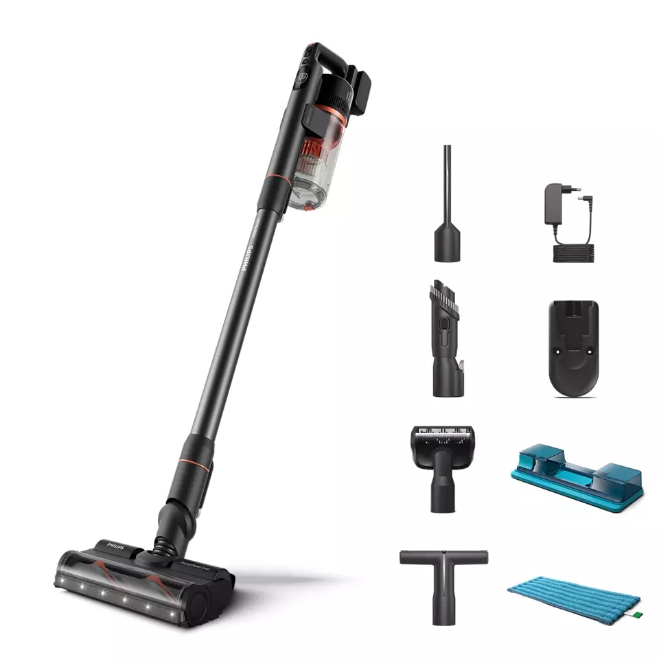 Philips Cordless Vacuum Aqua 7000 Series เครื่องดูดฝุ่นไร้สายดูดพร้อมถู XC7055/01 รับประกันศูนย์ 2ปี