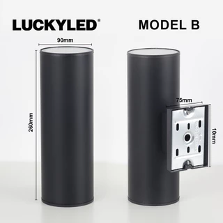 LUCKYLED IP67 โคมไฟติดผนัง E27 12W*2 ไฟประดับกลางแจ้ง ไฟ LEDกลางแจ้ง แสงอุ่น โคมไฟนอกบ้าน ไฟตกแต่ง
