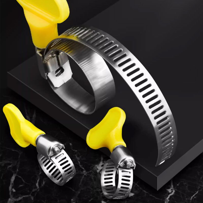 เข็มขัดรัดท่อ แคลมป์รัดสายยาง แหวนรัดท่อ มีหลายขนาด เข็มขัดรัดท่อ สแตนเลส 304 แคมป์รัดสแตนเลส แบบปรับขนาดได้ Hose clamp - รูปที่ 4