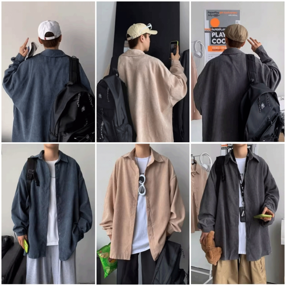 พร้อมส่ง HJA8013 เสื้อแขนยาว ผ้าลุกฟูก กันหนาว คลุมกันแดด โอเวอร์ไซต์  M-2XL มี3สี เท่ทุกสี สไตส์วิน