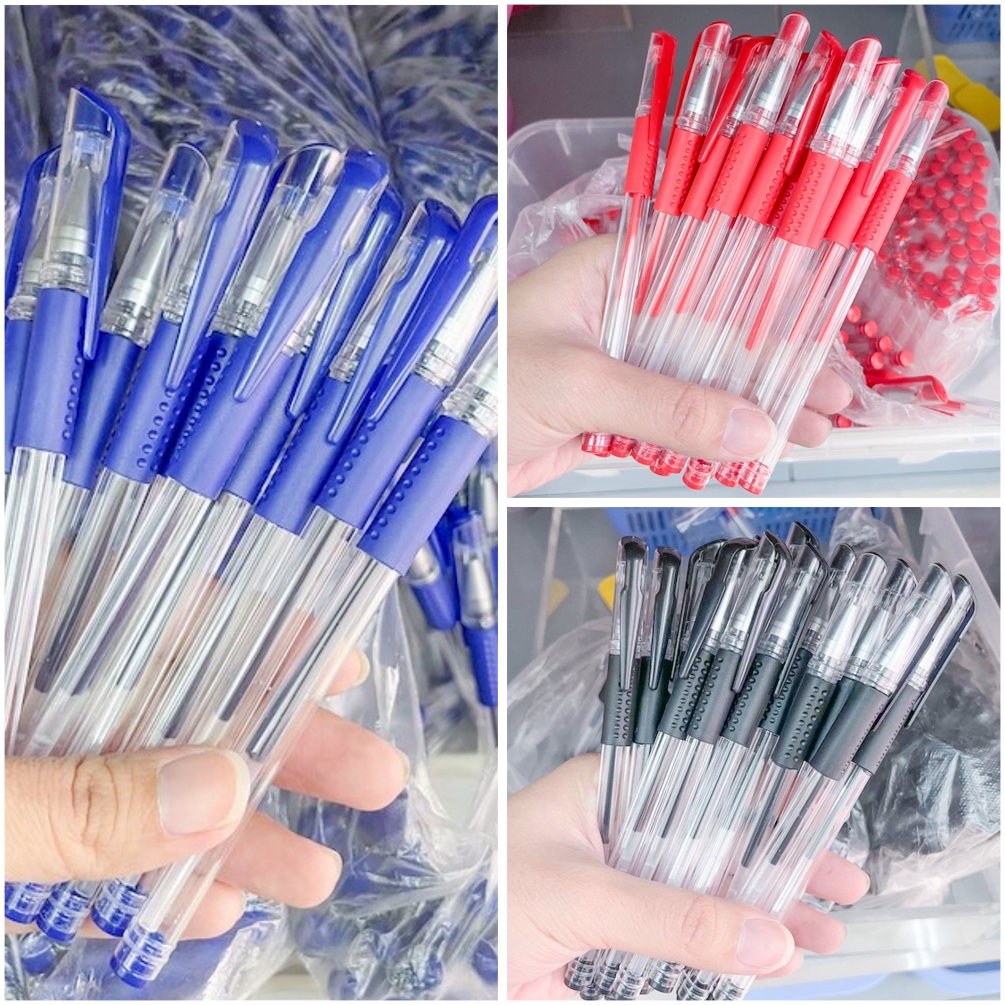 พร้อมส่ง | ปากกาเจลหมึก 0.38mm. น้ำเงิน แดง ดำ