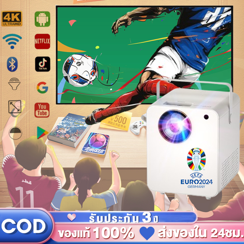 โปรเจคเตอร์ โปรเจคเตอร์มินิ  Y9 Projector Android WIFI HDMI projector เครื่องฉายโปรเจคเตอร์ รับประกั