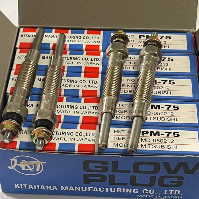 หัวเผาHKTแท้ PM-75 MADE IN JAPAN มิตซู L200 4D55 รับประกัน สินค้าคุณภาพสูงให้ความร้อนเร็ว คารา1หัว