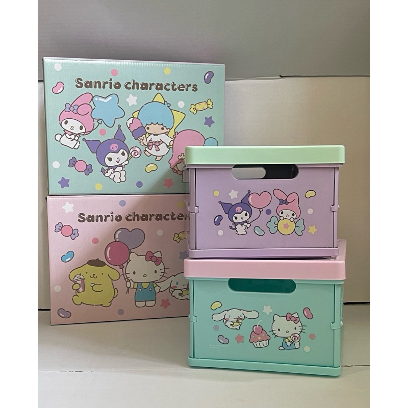 #กล่องใส่ของพับได้พร้อมกล่อง พรีเมี่ยม 7-11 กล่องปาร์ตี้ Sanrio Character #ลิขสิทธิ์แท้ %