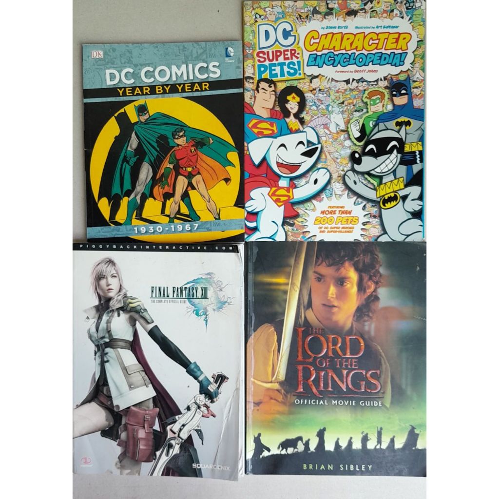 ks31-2 DC Comics and Character Encyclopedia, Final fantasy, Lord of the Rings หนังสือมือสอง ปกอ่อน