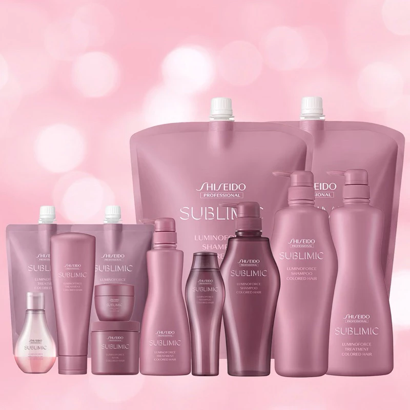 SHISEIDO SUBLIMIC LUMINOFORCE แชมพู ทรีทเม้น มาส์ก เซรั่ม สำหรับผมทำสี