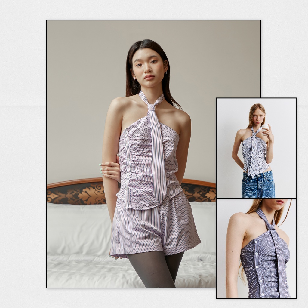 Gigalofficial NECKTIE TOP