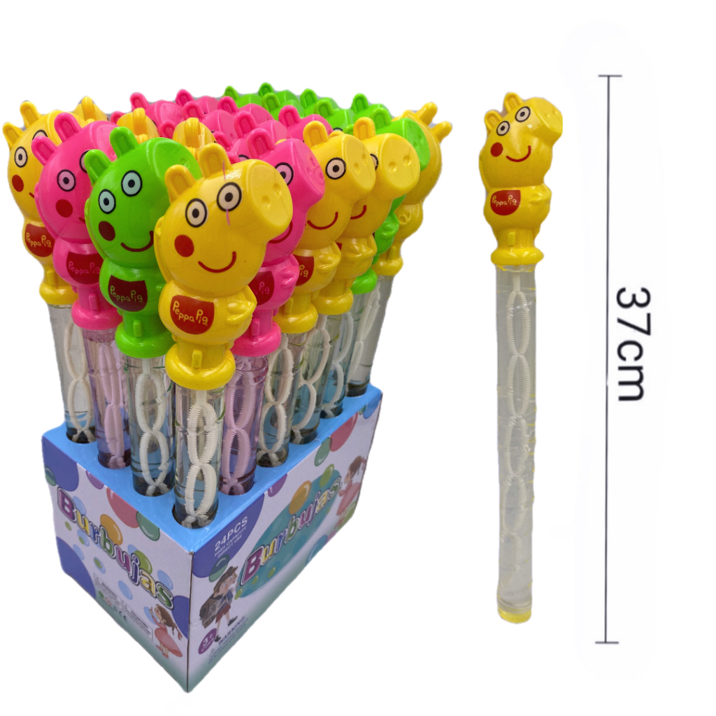 (A0015) ของเล่นเป่าฟองสำหรับเด็ก ขนาดใหญ่ 37 ซม. รุ่นกระบองการ์ตูนคละแบบ ของเล่น ลายการ์ตูน สําหรับเด็ก แท่งบับเบิ้ล