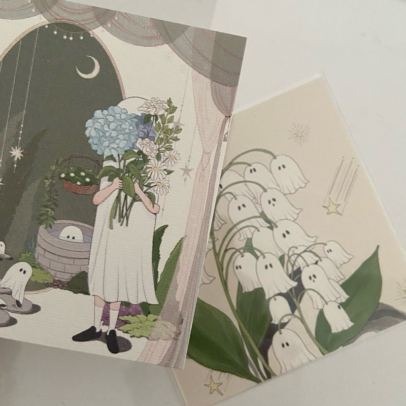 Square Postcard โปสการ์ดขนาดสีเหลี่ยมจัตุรัสสุดน่ารัก