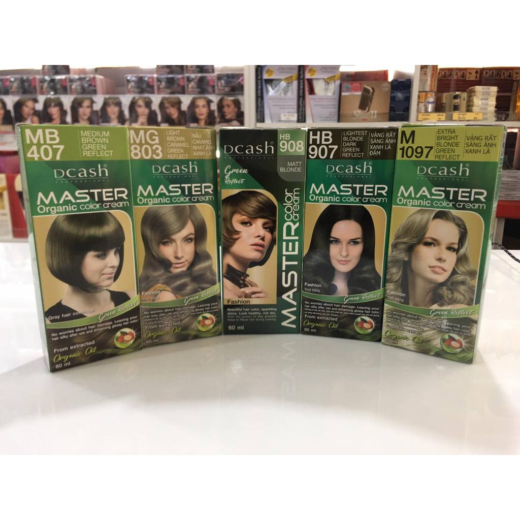 ดีแคช มาสเตอร์ สีย้อมผม โทนสีแฟชั่น เขียว/คาลาเมล 60 g. 407 803 907 908 1097