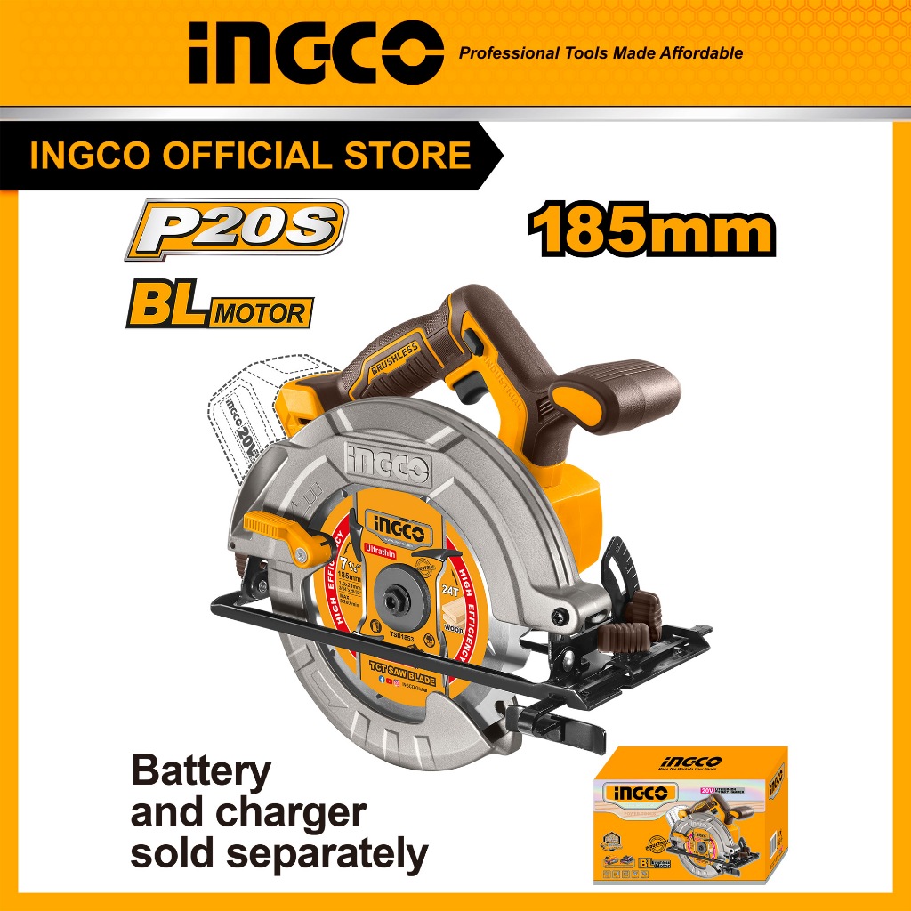 INGCO Lithium-Ion เลื่อยวงเดือน CSLI1851