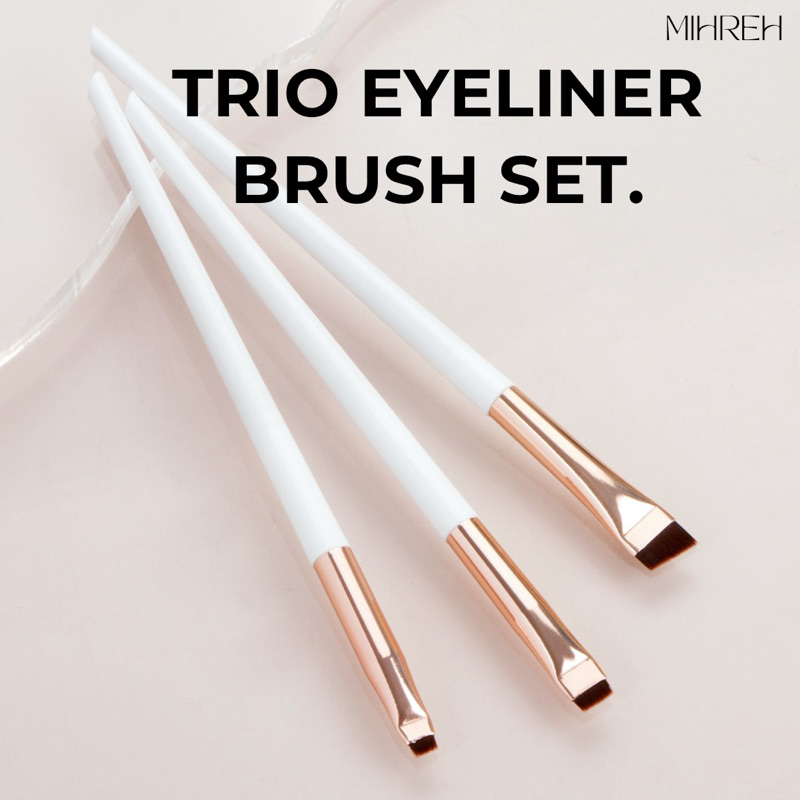 2148 (พร้อมส่ง) Trio Eyeliner Brush Set ชุดแปรงอายไลเนอร์ รูปที่ 4