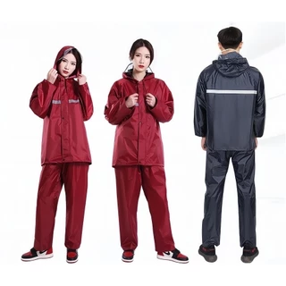 NP-72🔥พร้อมส่ง🔥 New Alitech เสื้อกันฝน เสื้อกันฝนสำหรับผู้ใหญ่ มีแถบสะท้อนแสง รุ่นหมวกติดเสื้อ ชุดกันฝน Waterproof Rain