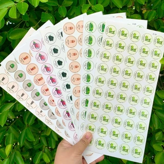 สติกเกอร์ฉลากสินค้า สติกเกอร์รสชาติน้ำ น้ำชง รสชา น้ำชา ฉลากสินค้าสำเร็จรูป สติกเกอร์ไดคัท [no.S15]