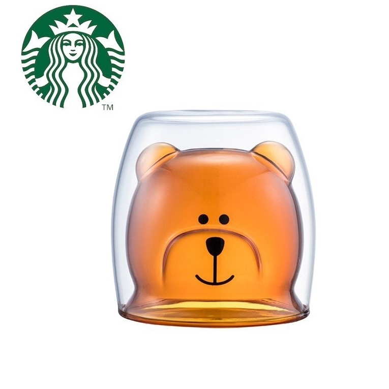 [RARE] 2017 STARBUCKS : DW BEARISTA TAIWAN ORANGE VERSION แก้วหมีใสสีส้ม TAIWAN ของแท้ 100%