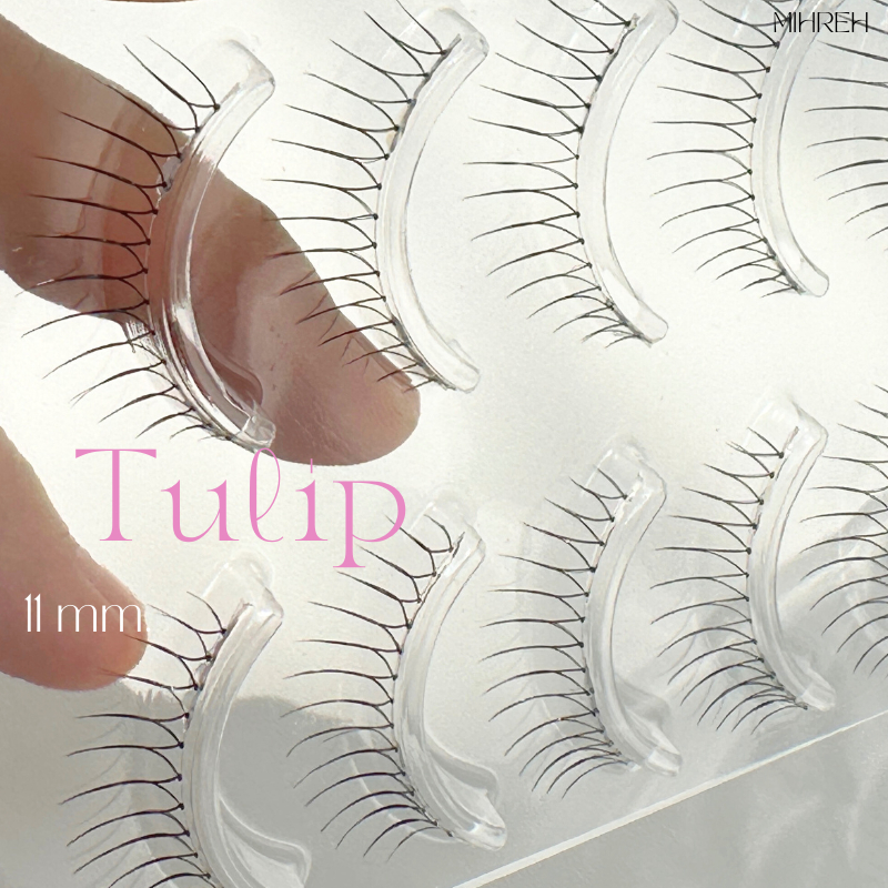 [4157] (พร้อมส่ง) ขนตาปลอมจับช่อ รุ่น 𝙏𝙪𝙡𝙞𝙥 🌷 ความยาว 10-11 mm บรรจุ 5 คู่