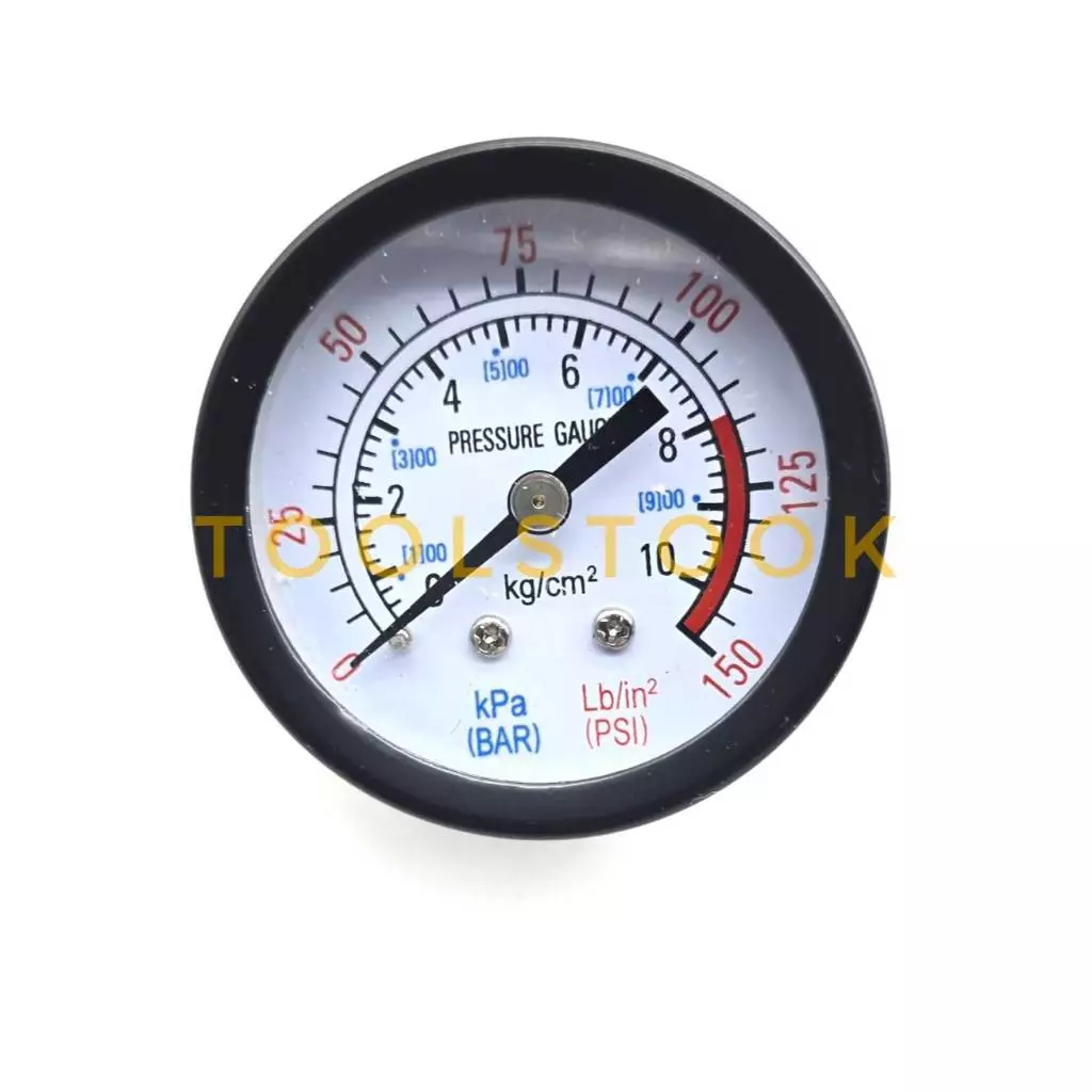 เกจวัดแรงดัน(Pressure Gauge)เกจ์วัดแรงดันลม น้ำ หน้าปัด2"(50mm.)เกลียวBSP1/4 10kgและ12kg