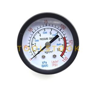 เกจวัดแรงดัน(Pressure Gauge)เกจ์วัดแรงดันลม น้ำ หน้าปัด2"(50mm.)เกลียวBSP1/4 10kgและ12kg
