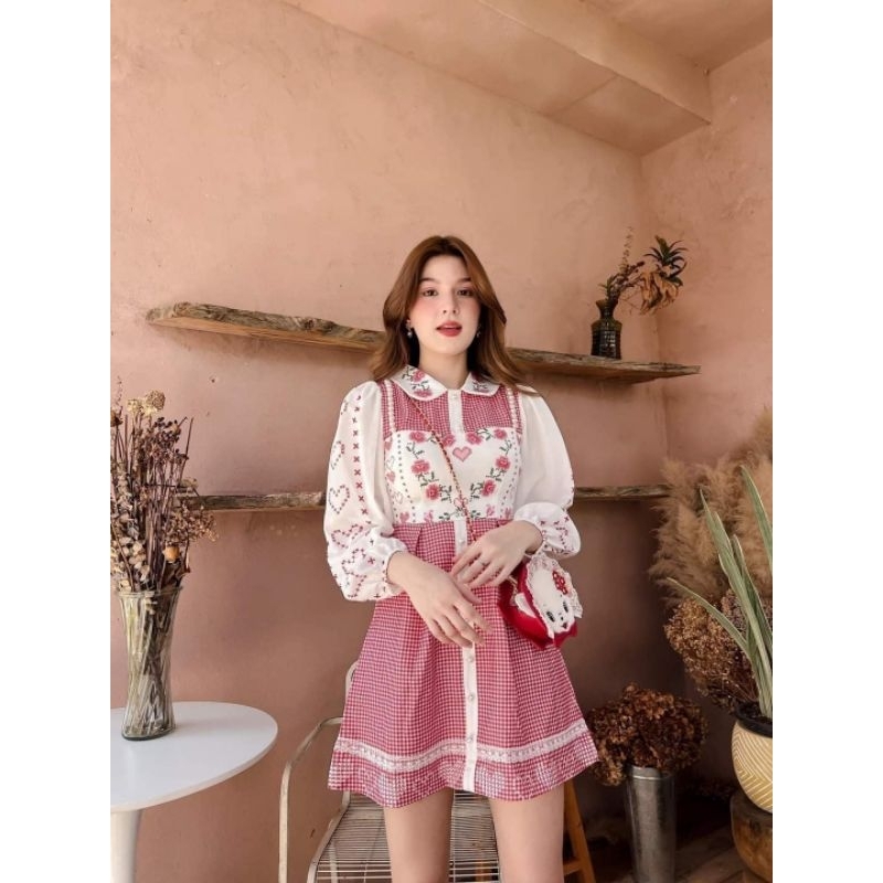 BLT BRAND : CUTIE RED DRESS MINI DRESS