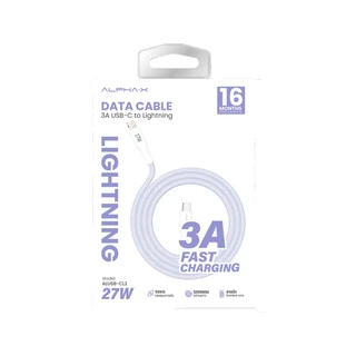 สายชาร์จ ALPHA.X USB-C to Lightning Cable 1.2M ALUSB-CL2 Purple by Banana IT