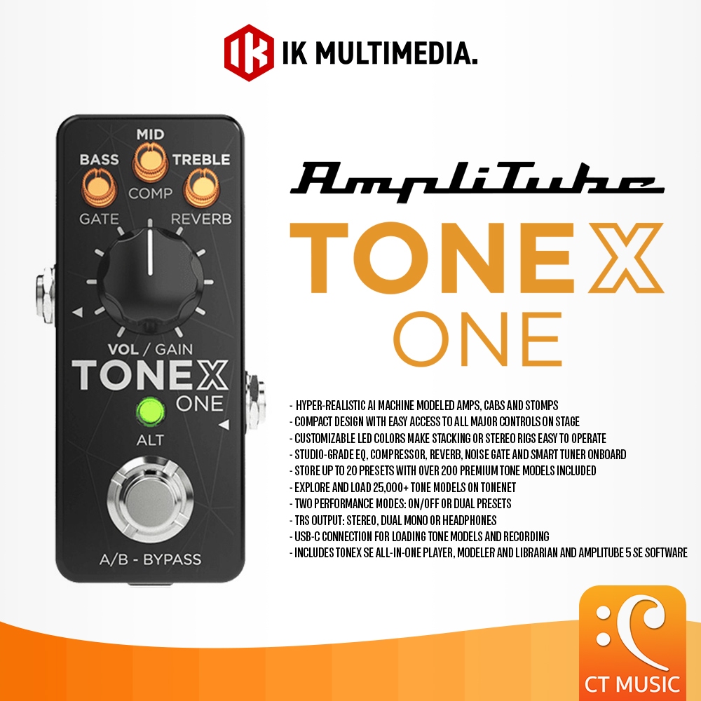 เอฟเฟคกีตาร์ IK Multimedia AmpliTube TONEX One Pedal