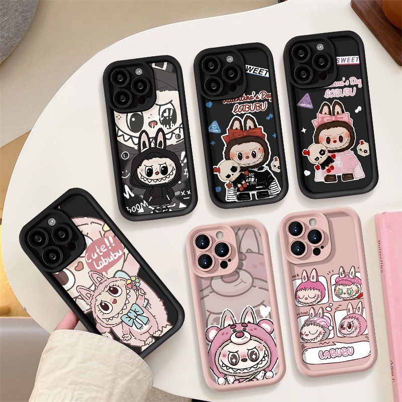 การ์ตูนป๊อปมาร์ทเคสเลาบูสำหรับ Realme C53 C25Y C25 C21 6i 5 8i 7i 11 5i C12 C51 C11 C67 C15 C35 C20 C55 Note 50 C31