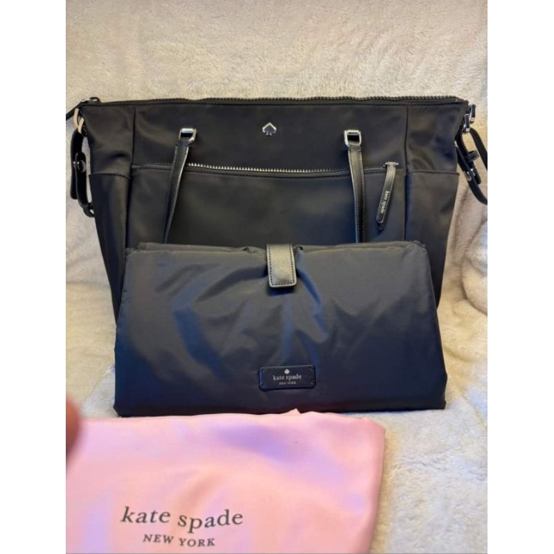 👜Kate Spade👜Jae Baby Bag Nylon Diaper Black Crossbody Bag