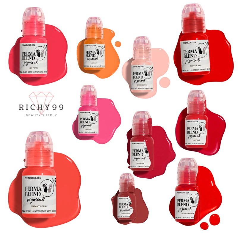 สี Perma Blend สีสักปากอเมริกา สีคุณภาพ