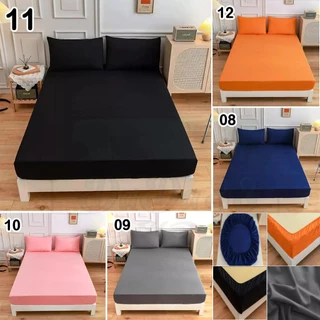 🛏ผ้าปูที่นอน🛏 Da1/1 แบบรัดรอบเตียง* ไม่รวมปลอกหมอน*ขนาด 3.5 ฟุต 5 ฟุต 6 ฟุต 🌈สวมใส่สบายไม่หลุดง่าย เข้ามุมไร้รอยต่อ🌈