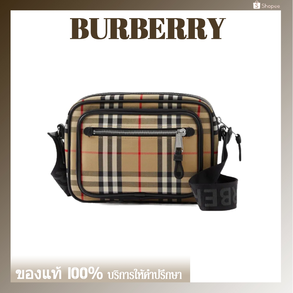 กระเป๋า Burberry แท้ Burberry Vintage Check Crossbody Bag 8010152 Archive Beige กระเป๋าสะพาย