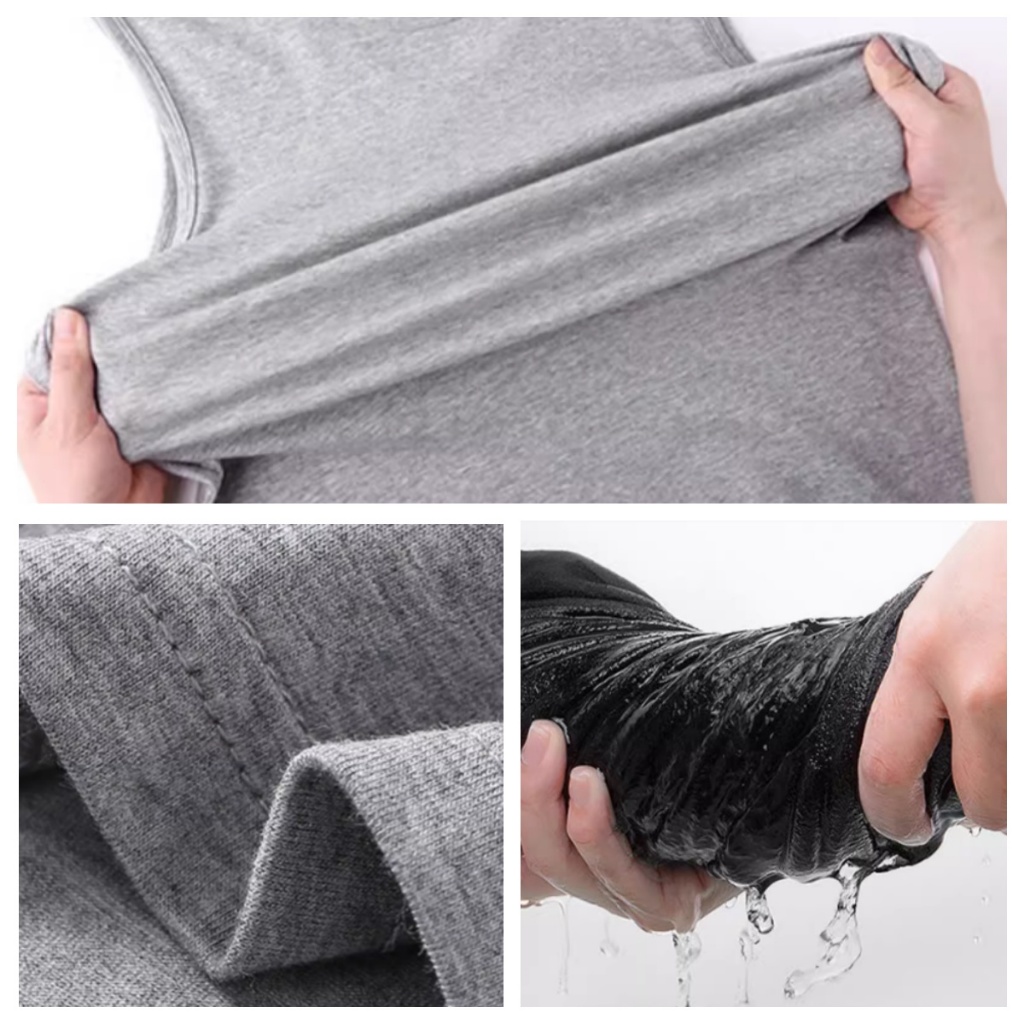 เสื้อกล้ามคนอ้วน 65-180KG เสื้อกั๊ก เสื้อกล้ามผู้ชายไซส์ใหญ่ สีพื้น ผ้ายืดเนื้อดี คนอ้วนก็ใส่ได้ ใส่สบาย คุณภาพดี - รูปที่ 5