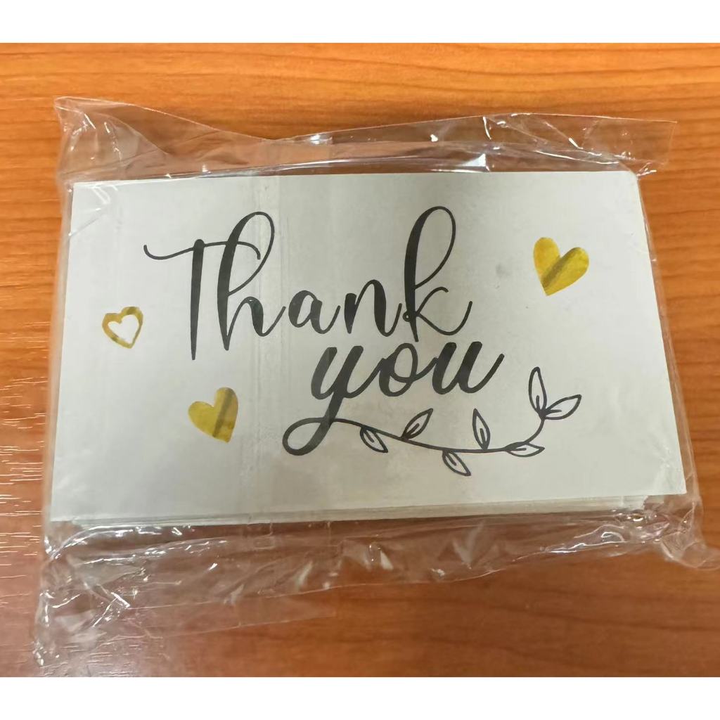 การ์ดขอบคุณ 5*9cm 50แผ่น ของขวัญ ตกแต่ง บัตรขอบคุณ - รูปที่ 2