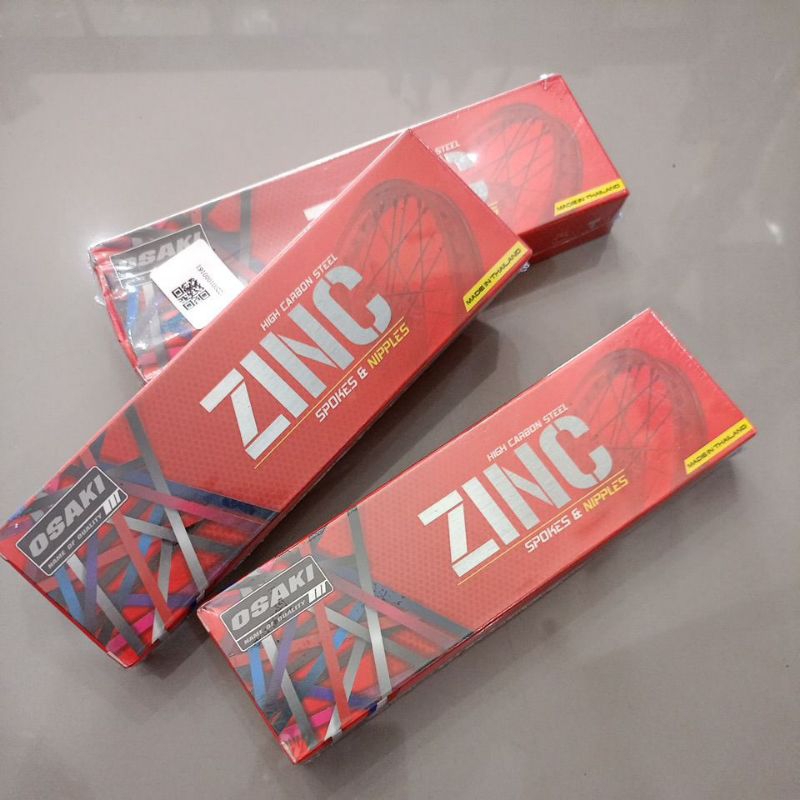 ซี่ลวดเดิม ซี่ลวดธรรมดา ของ Osaki ( High carbon steel zinc spokes & nipples)