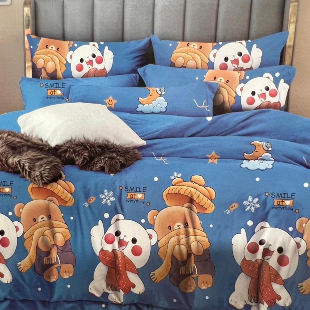 ชุดเครื่องนอนครบเซ็ท 6 ฟุต (ผ้าปู+ปลอกหมอน+ผ้านวม) ยี่ห้อ NPP