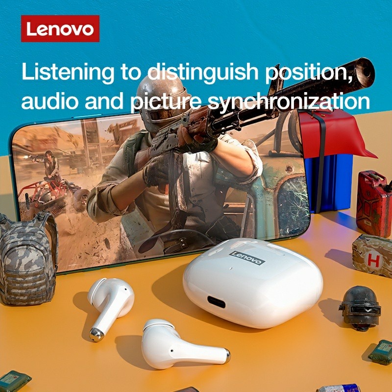 Lenovo LP40 Plus หูฟังบลูทูธไร้สาย กันน้ำ มีไมโครโฟน ลดเสียงรบกวน HD Bluetooth 5.3 สินค้าพร้อมส่ง