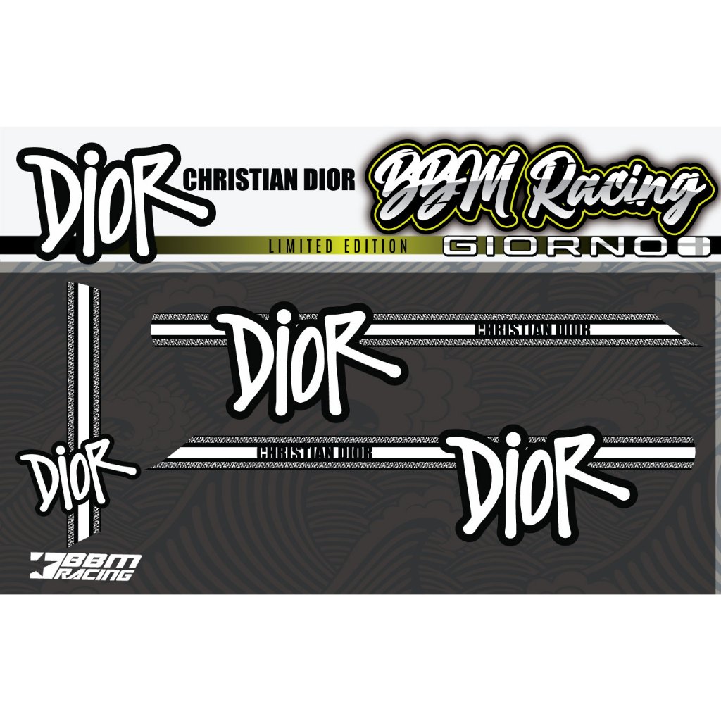 สติ๊กเกอร์ ติดรถ Giorno+ ลาย DIOR