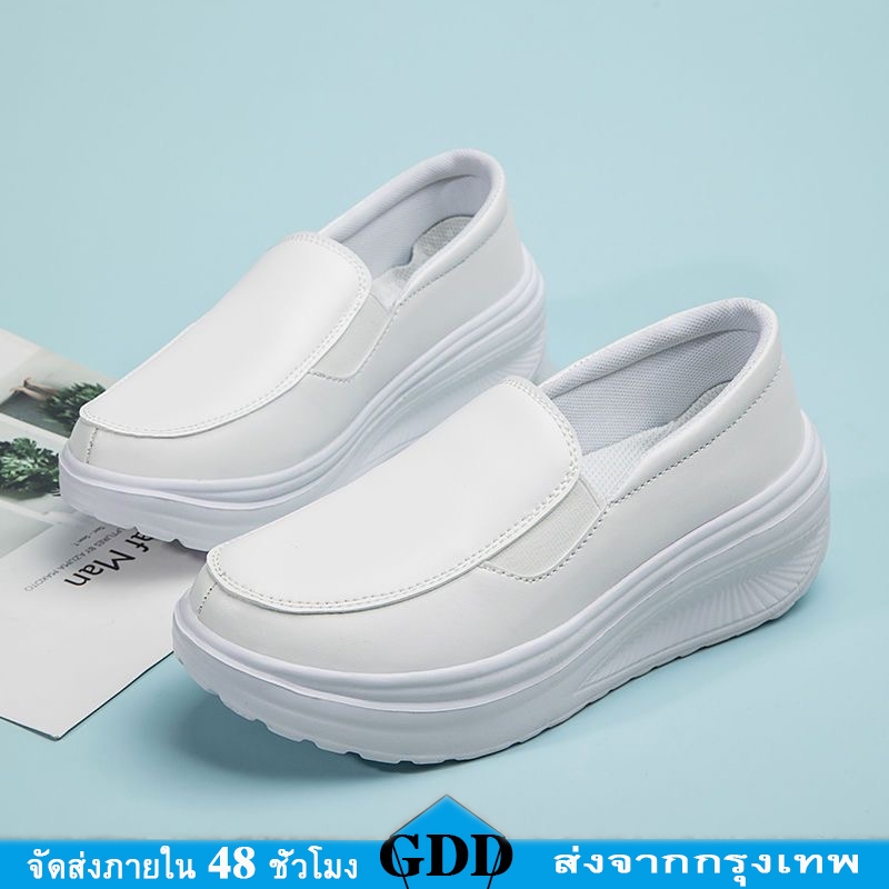 รองเท้าสตรี การพยาบาล รองเท้าทำงานสีขาว，ขนาดใหญ่ 41 42（พร้อมสำหรับการจัดส่ง）