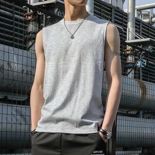 พร้อมส่งเสื้อยืดแขนกุด เสื้อยืดลำลองเหมาะใส่ออกกำลังกาย แฟชั่นฤดูร้อง สำหรับชายและหญิง