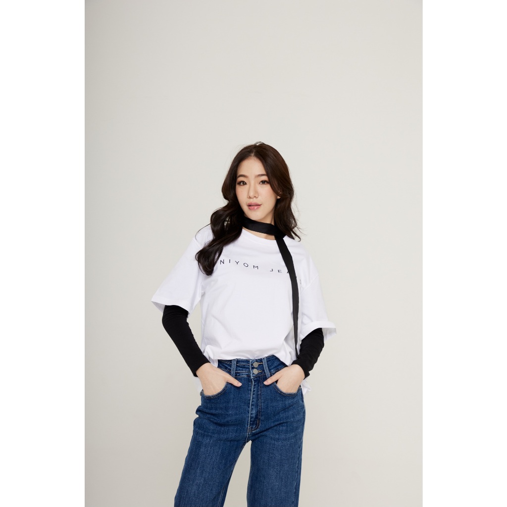 Niyomjeans collection FIORE รุ่น TSS-10 เสื้อยืด ผ้าCotton